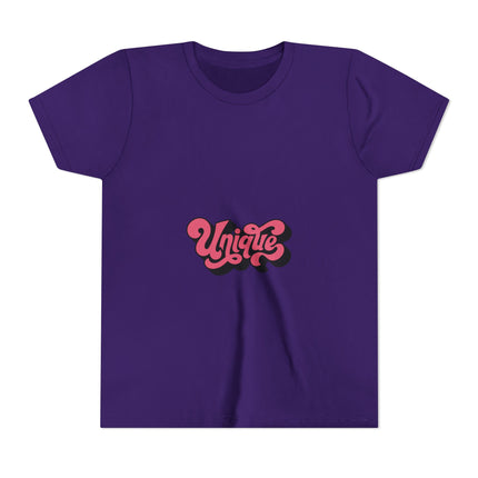 Kurzärmeliges Jugend-T-Shirt mit Typografie-Motiv
