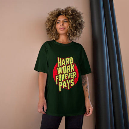 Champion-T-Shirt mit Typografie-Motiv