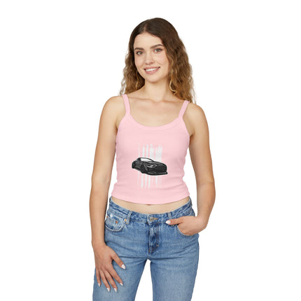 Auto-Enthusiasten Themen Damen Spaghetti Strap Tank Top 