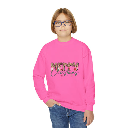 Christmas themed Youth Crewneck Sweatshirt
