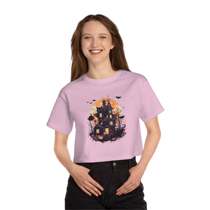 Champion Damen Heritage Cropper T-Shirt mit Halloween-Motiv