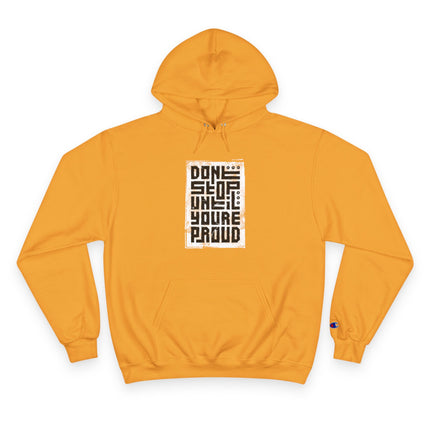 Typography themed Champion Hoodie