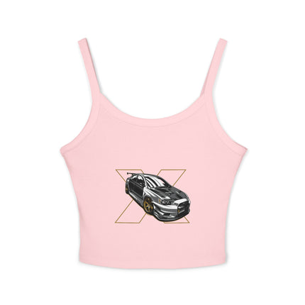 Auto-Enthusiasten Themen Damen Spaghetti Strap Tank Top 