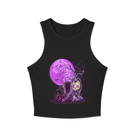 Halloween-Themen Damen Micro Rib Racer Tank Top