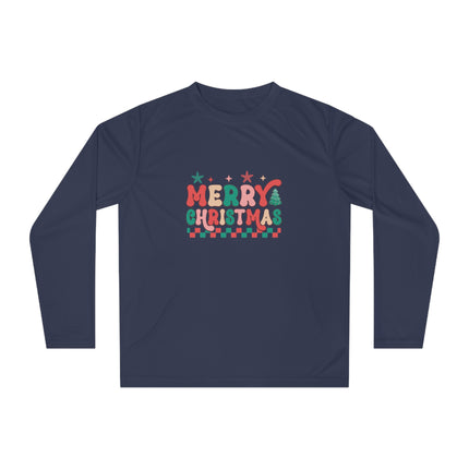 Christmas themed Unisex Performance Long Sleeve Shirt