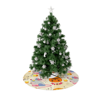 Halloween Pattern design themed Christmas Tree Skirts