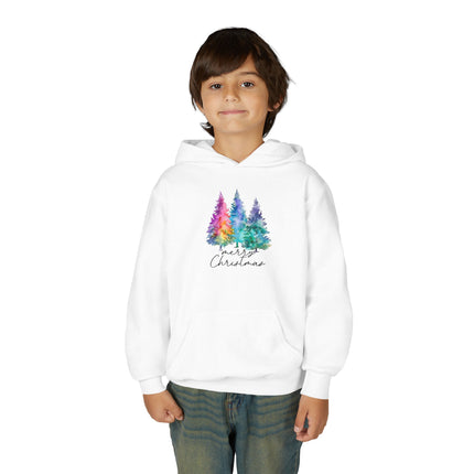 Christmas themed Youth Heavy Blend Hooded Sweatshirt
