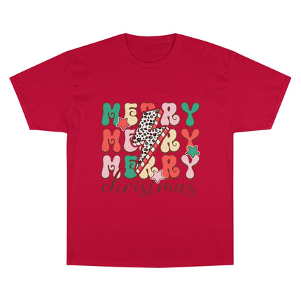 Champion-T-Shirt mit Weihnachtsmotiv