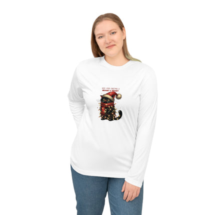 Christmas themed Unisex Performance Long Sleeve Shirt
