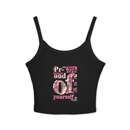 Typografie Themen Damen Spaghetti Strap Tank Top 