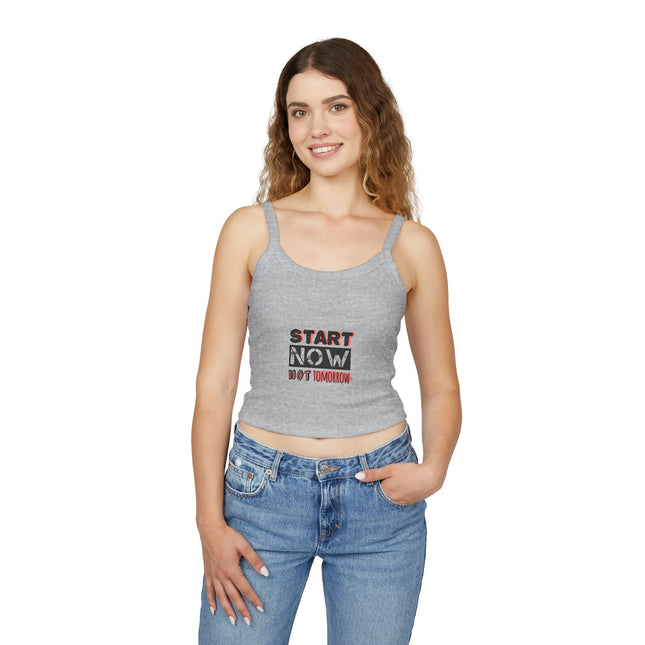 Typografie Themen Damen Spaghetti Strap Tank Top 