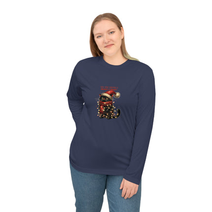 Christmas themed Unisex Performance Long Sleeve Shirt