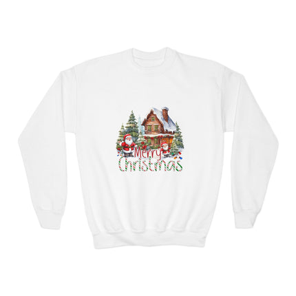 Christmas themed Youth Crewneck Sweatshirt
