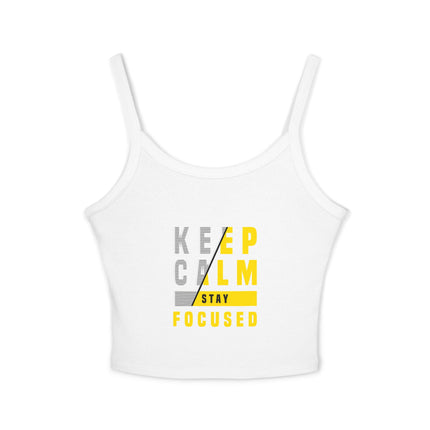 Typografie Themen Damen Spaghetti Strap Tank Top 