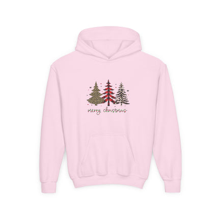 Christmas themed Youth Heavy Blend Hooded Sweatshirt