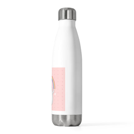 Cute Bunny with Rainbow design themed 20oz Insulated Bottle