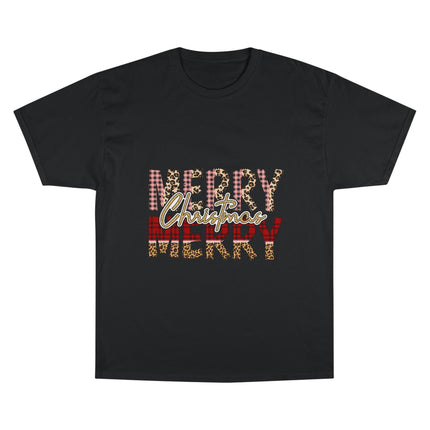 Champion-T-Shirt mit Weihnachtsmotiv