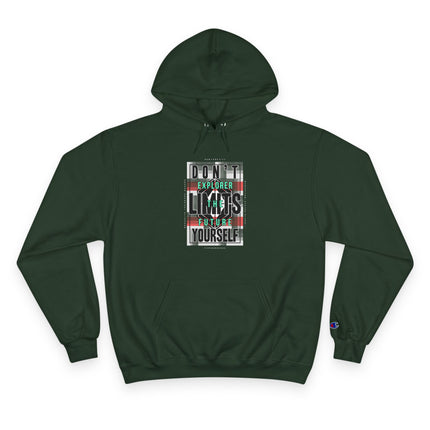 Typography themed Champion Hoodie