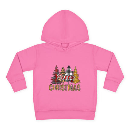 Christmas themed Toddler Pullover Fleece Hoodie