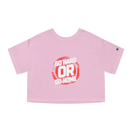 Typography themed Champion Women's Heritage Cropper T-Shirt