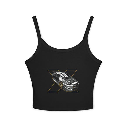 Auto-Enthusiasten Themen Damen Spaghetti Strap Tank Top 