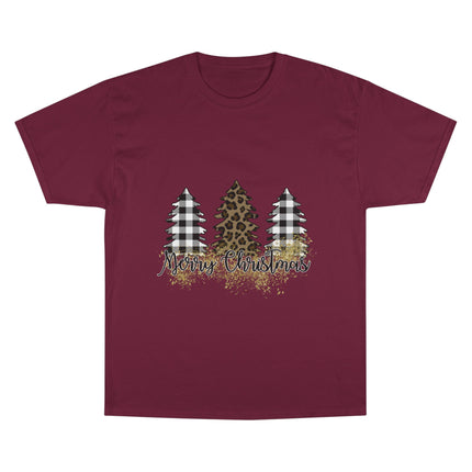 Champion-T-Shirt mit Weihnachtsmotiv