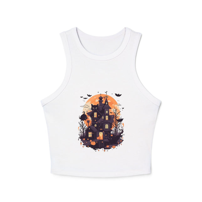 Halloween-Themen Damen Micro Rib Racer Tank Top