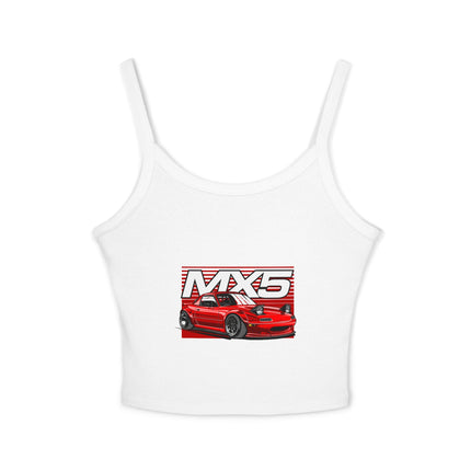 Auto-Enthusiasten Themen Damen Spaghetti Strap Tank Top 