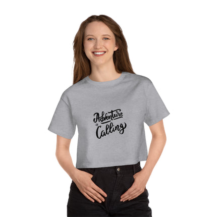 Typography themed Champion Women's Heritage Cropper T-Shirt