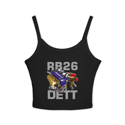 Auto-Enthusiasten Themen Damen Spaghetti Strap Tank Top 