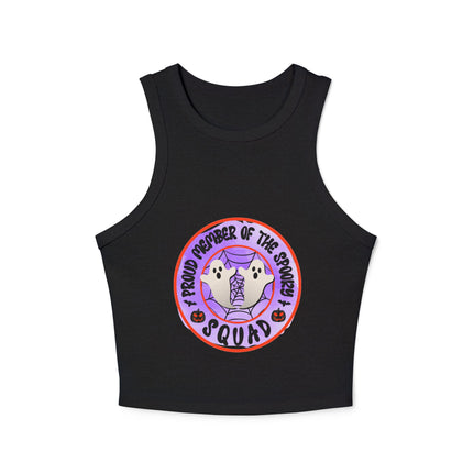 Halloween-Themen Damen Micro Rib Racer Tank Top