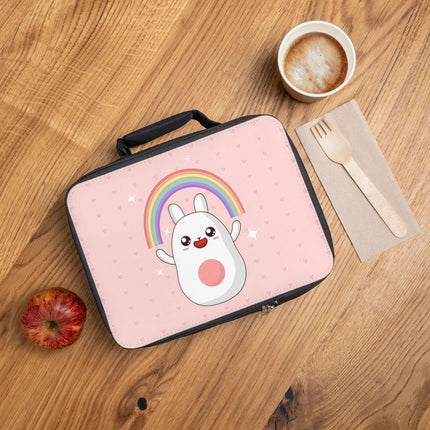 Cute Bunny with Rainbow design themed Lunch Bag