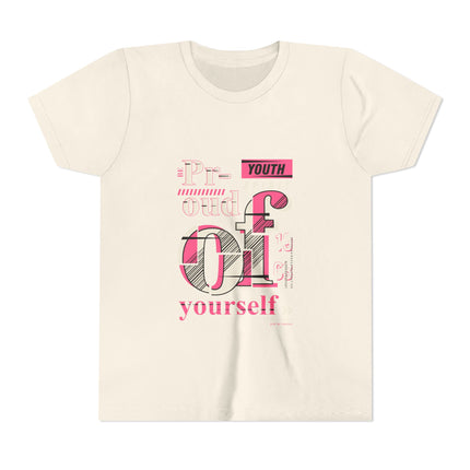 Typography themed Youth Short Sleeve Tee