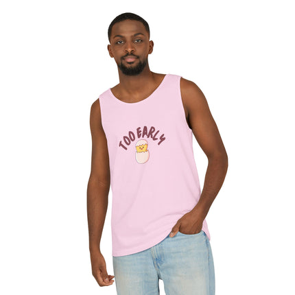 Too Early Tank Top — Cute Morning Chick Graphic Tank