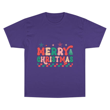 Champion-T-Shirt mit Weihnachtsmotiv