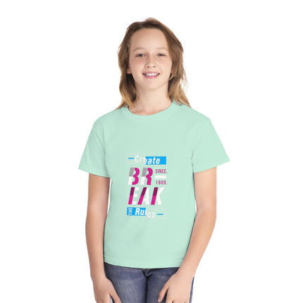 Typography themed Youth Midweight Tee