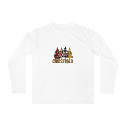 Christmas themed Unisex Performance Long Sleeve Shirt