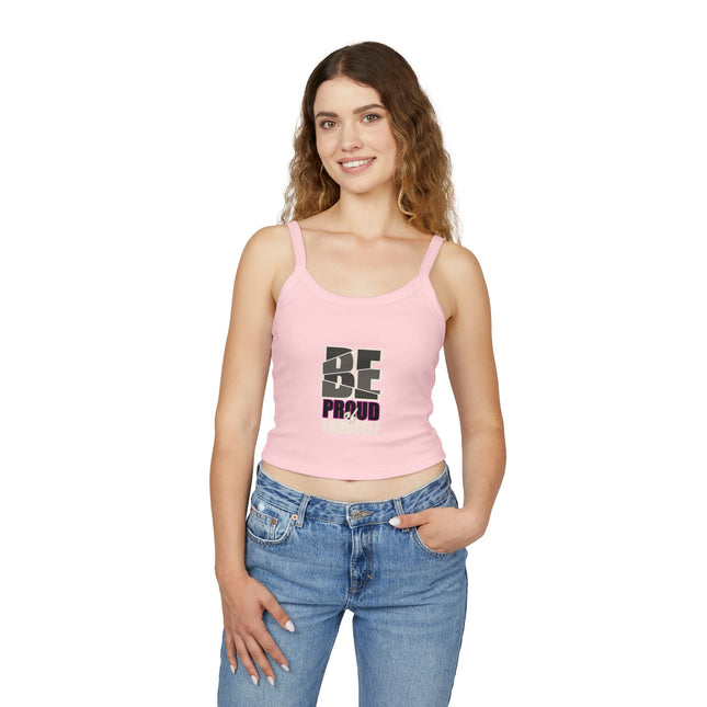 Typografie Themen Damen Spaghetti Strap Tank Top