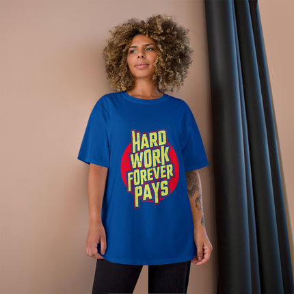 Champion-T-Shirt mit Typografie-Motiv