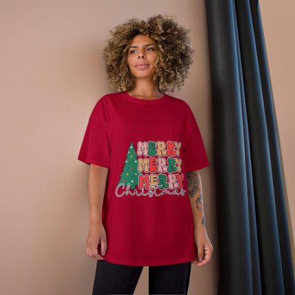 Champion-T-Shirt mit Weihnachtsmotiv