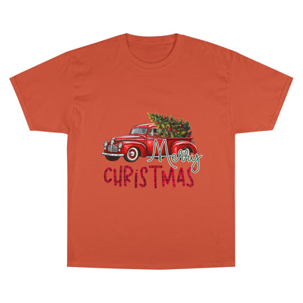 Champion-T-Shirt mit Weihnachtsmotiv