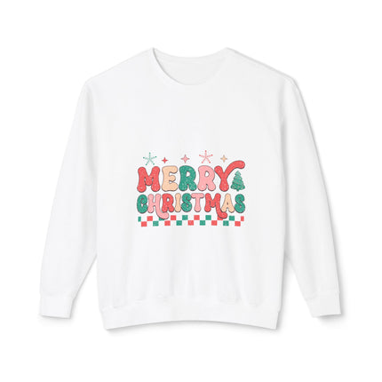 Christmas themed Unisex Lightweight Crewneck Sweatshirt