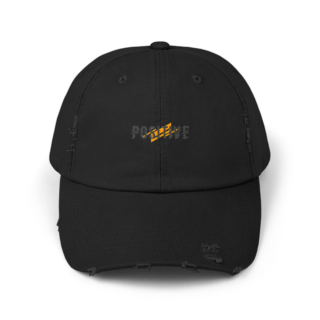 Unisex Distressed Cap mit Typografie-Motiven 