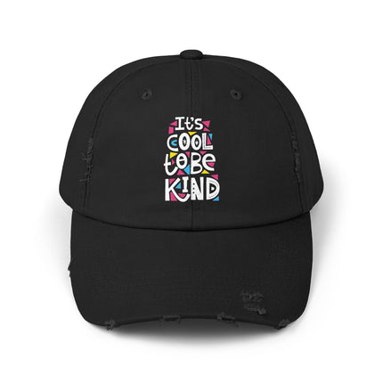 Unisex Distressed Cap mit Typografie-Motiven 