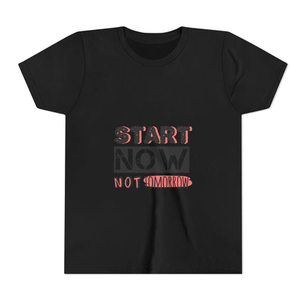 Typography themed Youth Short Sleeve Tee