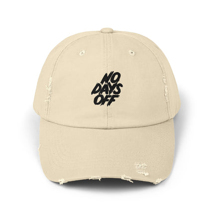 Unisex Distressed Cap mit Typografie-Motiven 