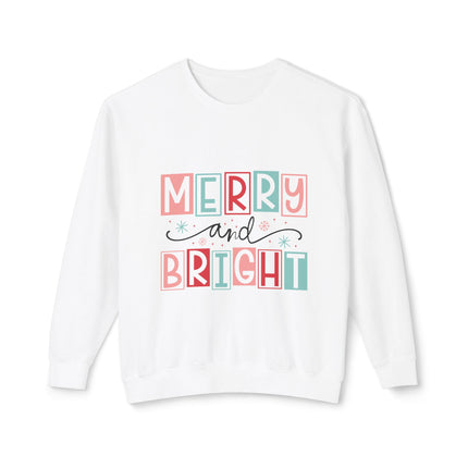 Christmas themed Unisex Lightweight Crewneck Sweatshirt