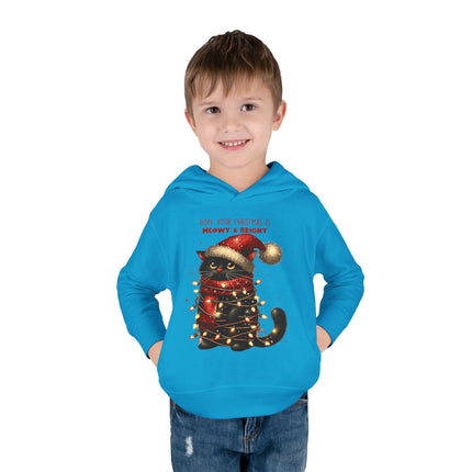 Christmas themed Toddler Pullover Fleece Hoodie