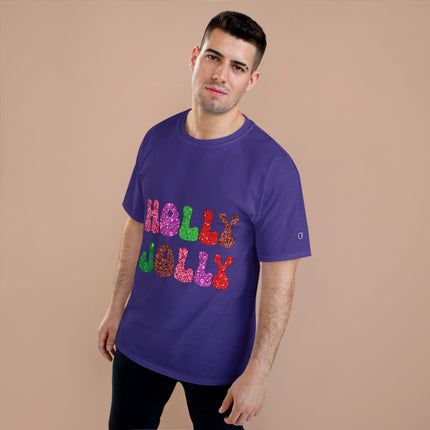 Champion-T-Shirt mit Weihnachtsmotiv