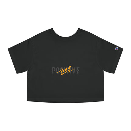 Typography themed Champion Women's Heritage Cropper T-Shirt